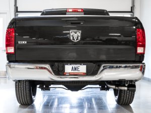 RAM 1500 Performance Exhaust - Rear - AWE Tuning - Cat Back 0FG Single Side Exit - Diamond Black - `09-`18